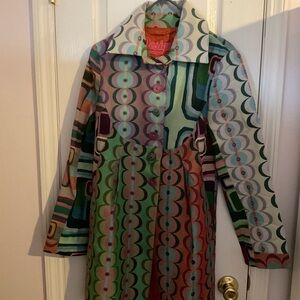 Desigual Multicolor Patterned Coat